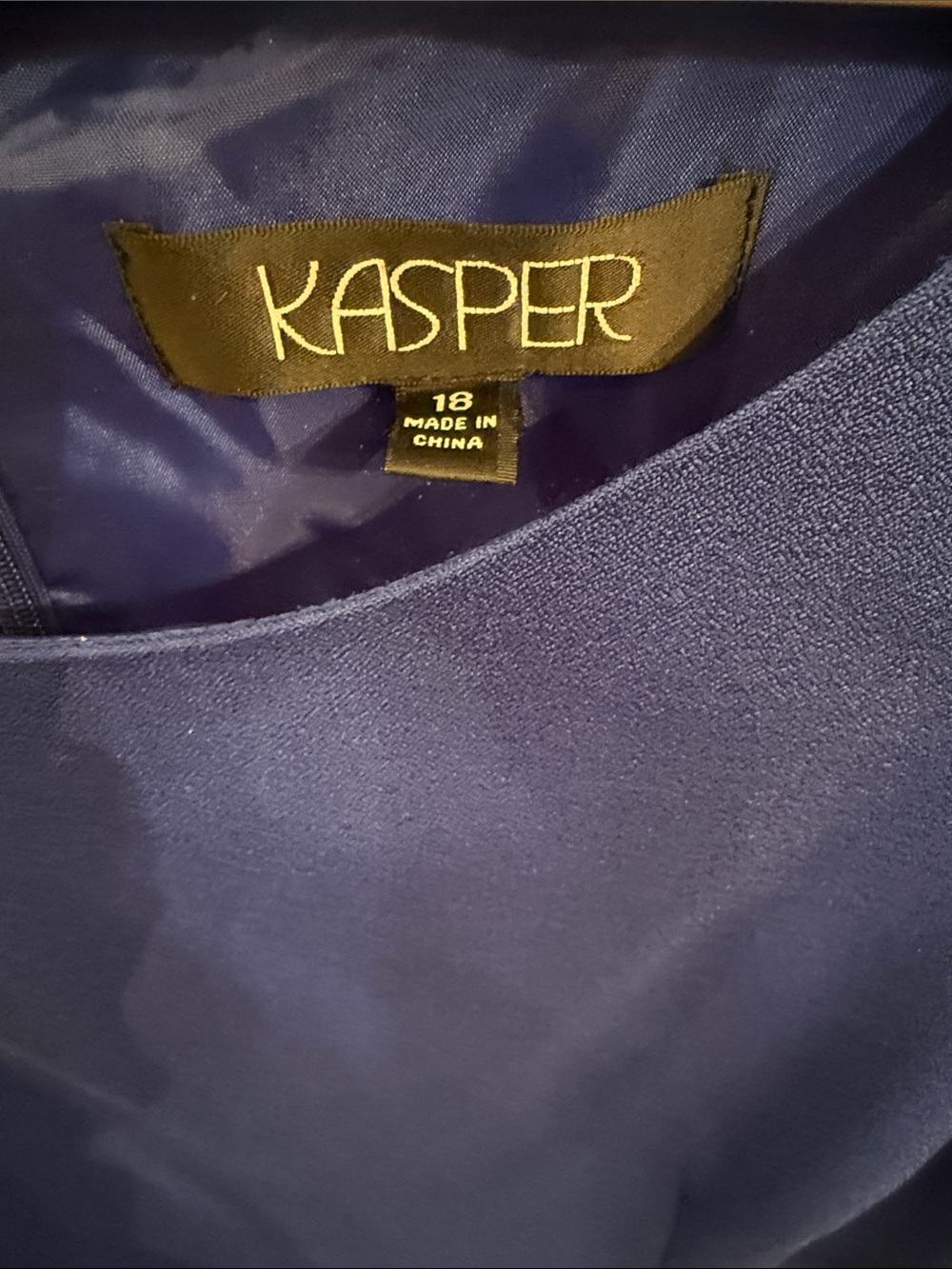 Kasper Sleeveless Mini Sheath Dress in Blue - Picture 2 of 4